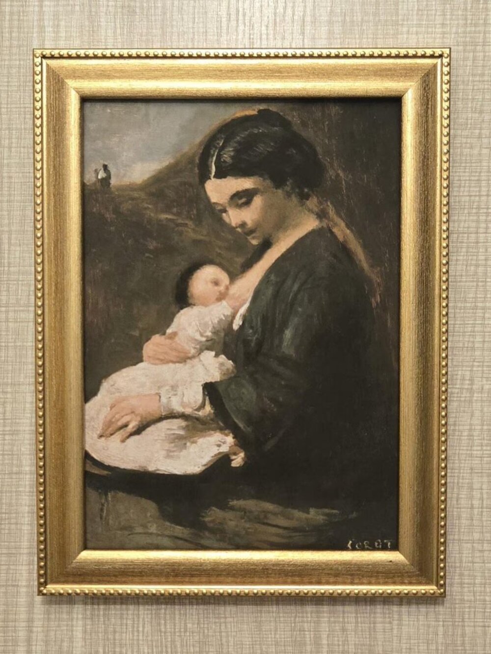 Camille Corot "Mother and Child" Art Reproduction Print